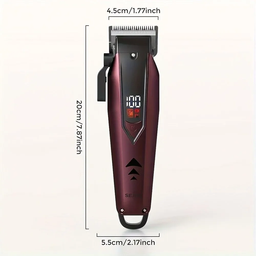 Sejoy Cordless Hair Clippers for Men LED Display Red New